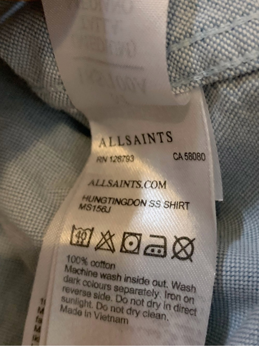 Allsaints Huntingdon Short Sleeve Shirts View 5